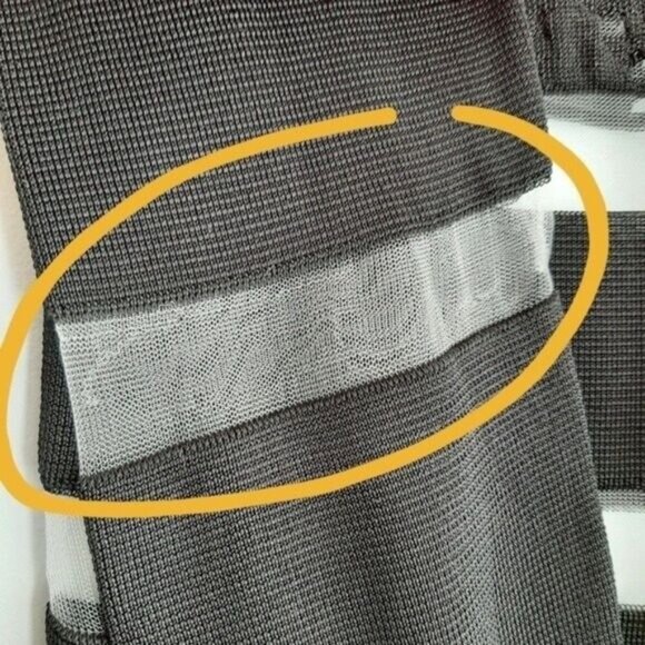 ALEXANDER WANG & H&M Fine Knit Tunic Top / Dress Mesh Panels Sz XS Flawed - Picture 14 of 16